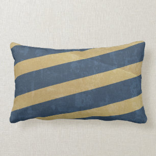 COUSSIN RECTANGLE 092 MARINE GOLD GRUNGE STRIPES MARINE MOTIF HOMME