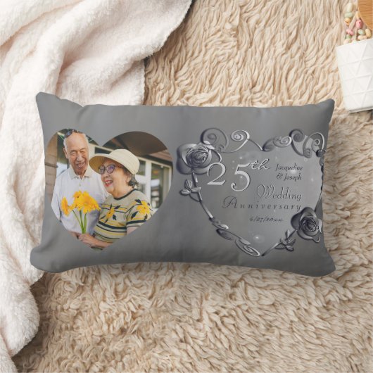 Coussin Rectangle 10e, 11e, 20e, 25e, 70e anniversaire de Mariage Lu (Couverture)