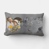 Coussin Rectangle 10e, 11e, 20e, 25e, 70e anniversaire de Mariage Lu (Recto)