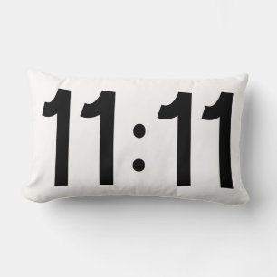 Coussin Rectangle 11:11 Numérologie ésotérique des nombres manifeste