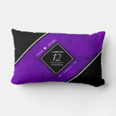 Coussin Rectangle 12ème anniversaire de la Mariage de soie (Verso)