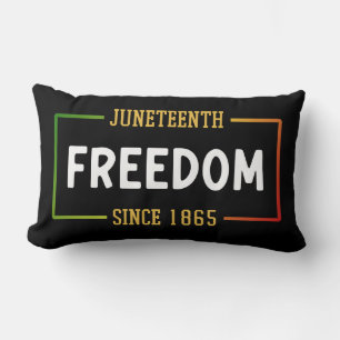 Coussin Rectangle 1865, 1865, fête de la liberté noire