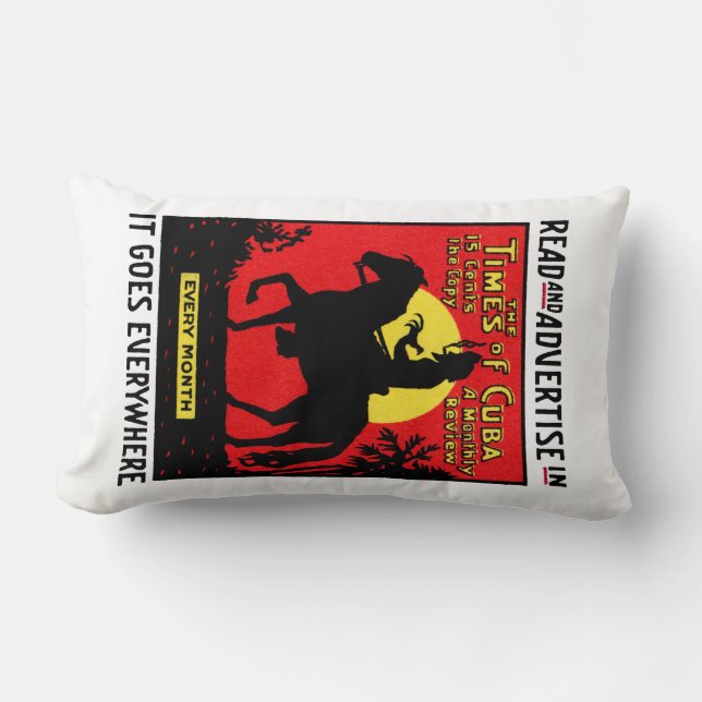Coussin Rectangle 1920 Le Times de Cuba (Recto)