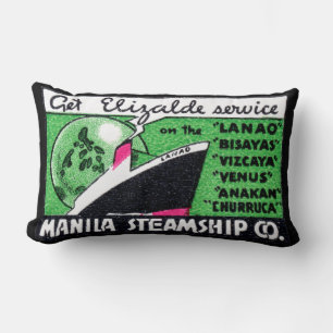 Coussin Rectangle 1930 Manila Steamship Company