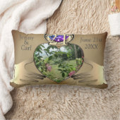 Coussin Rectangle 21e anniversaire de la photo Mariage en laiton Cla (Couverture)