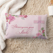 Coussin Rectangle 25e anniversaire de la vie religieuse Nonne cathol (Couverture)