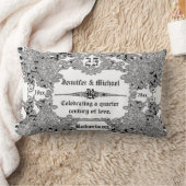 Coussin Rectangle 25e anniversaire du Mariage d'argent (Couverture)