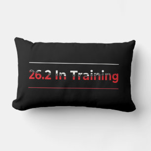 Coussin Rectangle 26.2 en entraînement - Course au marathon complet 