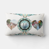 Coussin Rectangle 2 Photos19ème anniversaire de Mariage Cadres cardi (Verso)