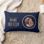 Coussin Rectangle 45e PHOTO Mariage Anniversaire cadeau moderne (Couverture)