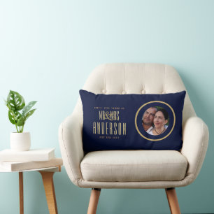 Coussin Rectangle 45e PHOTO Mariage Anniversaire cadeau moderne