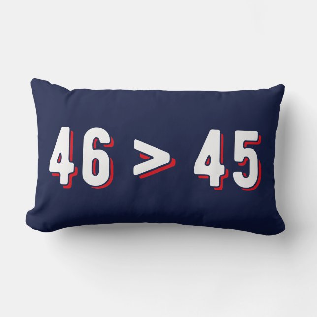 Coussin Rectangle 46 > 45 - Trump perdu Biden II (Recto)