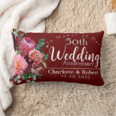 Coussin Rectangle 50e anniversaire de mariage (Couverture)