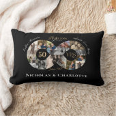 Coussin Rectangle 50e Anniversaire de Mariage Collage Photo Infini (Couverture)