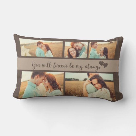 Coussin Rectangle 5 Citation Amour Mariage Fiançailles photo (Verso)