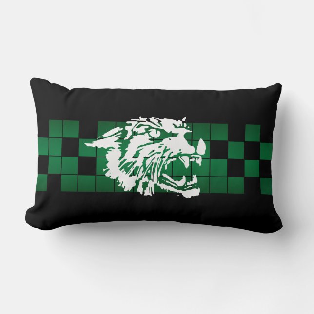 Coussin Rectangle 5 Wayland Union Wildcats (Recto)