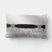 Coussin Rectangle 60e anniversaire de Mariage Photo Lumbar Jeu d'ore (Verso)