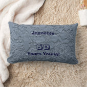 Coussin Rectangle 60e anniversaire Lumière Poupées Bleues Argent, No (Couverture)