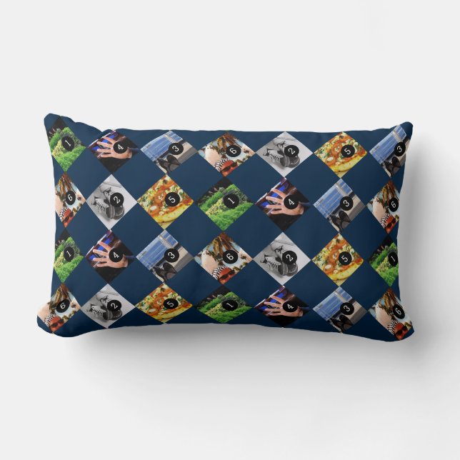 Coussin Rectangle 6 de vos photos préférées pour en faire une (Recto)