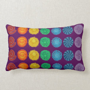 Coussin Rectangle 7 illustration curative de Chakras #1