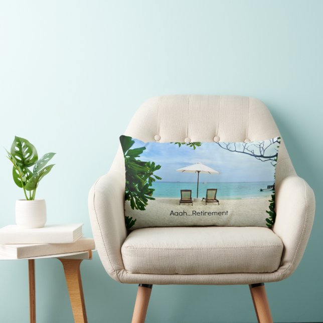 Coussin Rectangle Aaah...Retraite, (Chaise)