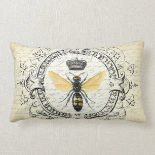 Coussin Rectangle abeille française vintage moderne