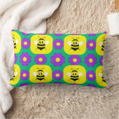 Coussin Rectangle Abeilles et fleurs de dessin animé (Couverture)