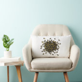 Coussin Rectangle Abeilles occupées ~ CHANGER DE COULEUR Lumbar 13x2 (Chaise)