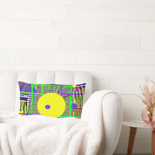 Coussin Rectangle Abrégé moderne :  Pays Digital, art populaire