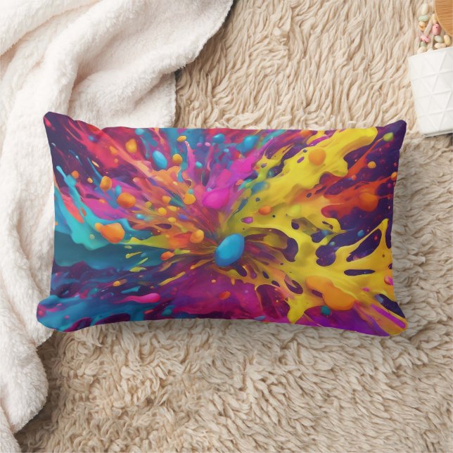 Coussin Rectangle abstrait 3D - (Couverture)