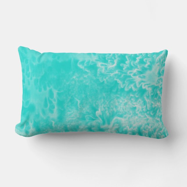 Coussin Rectangle abstrait "Aqua Foam" (Recto)