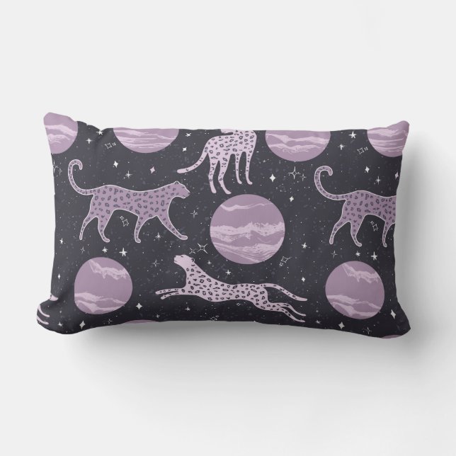 Coussin Rectangle Abstrait cosmos sans couture motif, arrière - plan (Recto)
