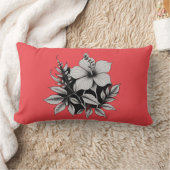 Coussin Rectangle abstrait floral (Couverture)