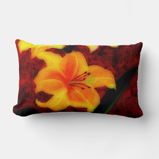 Coussin Rectangle Abstrait Lilly Throw PIlow (Recto)