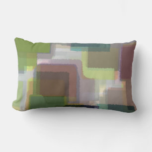 Coussin Rectangle Abstrait multicolore