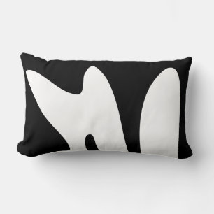 Coussin Rectangle Abstrait Organique Moderne
