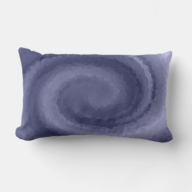 Coussin Rectangle Abstrait tourbillon bleu violet marine moderne pri (Recto)