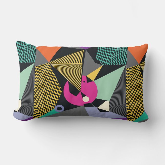 Coussin Rectangle Abstrait triangles modernes arrière - plan motif i (Recto)