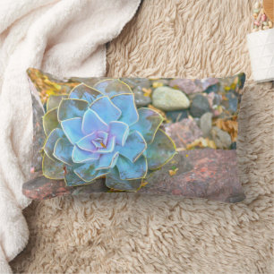 COUSSIN RECTANGLE ACCENT LUMBAR THROW PILLOW, "ROSE CACTUS"