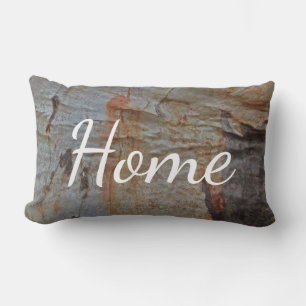 Coussin Rectangle Accueil Terre Tone Beige Tree Bark Photographie