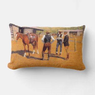 Coussin Rectangle Acheter des poneys Polo dans l'Ouest américain