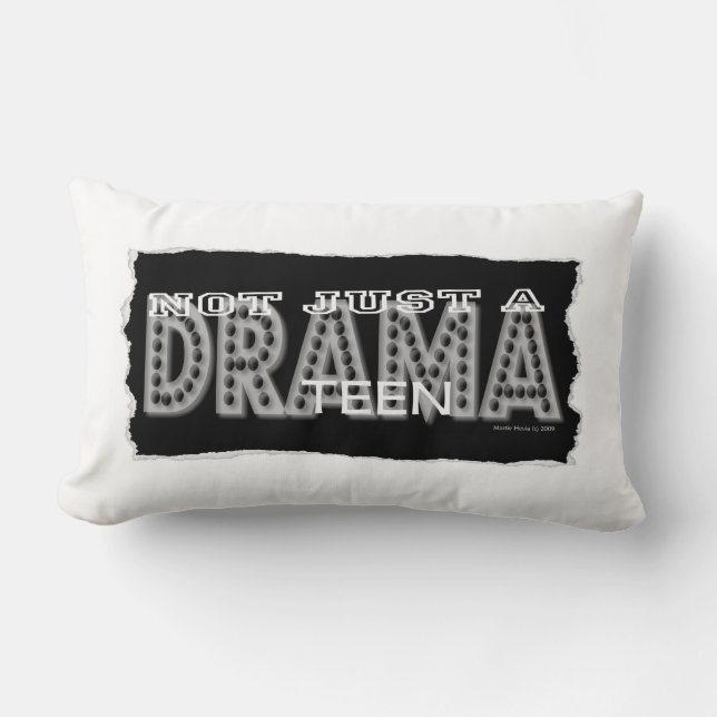 Coussin Rectangle Ado dramatique (pas seulement un Étiquette) Coussi (Recto)