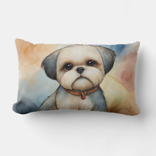Coussin Rectangle Adorable Shih Tzu