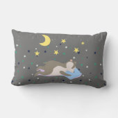Coussin Rectangle Adorables motifs gris enfants (Verso)