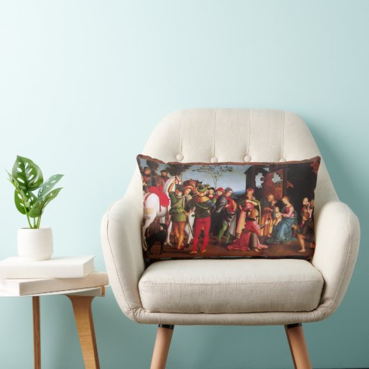 COUSSIN RECTANGLE ADORATION DE LA MAGI (Chaise)