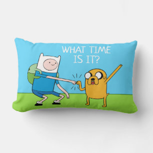 Coussin Rectangle Adventure   Finn & Jake Fist Bump