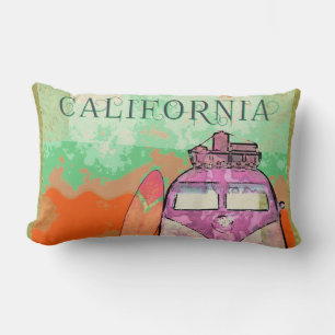Coussin Rectangle Affiche de voyage en Californie