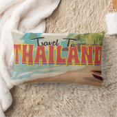 Coussin Rectangle Affiche de voyage en Thaïlande (Couverture)