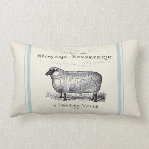 Coussin Rectangle Agritourisme rustique Français Mouton Jeter Oreill