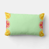 Coussin Rectangle Agrumes TROPICALES FRUITS D'ÉTÉ Citrons d'orange (Verso)